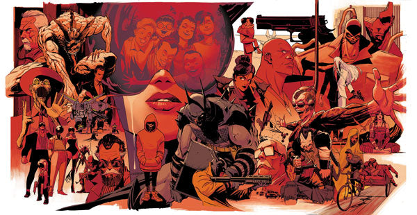 ABSOLUTE BATMAN #25 COVER A NICK DRAGOTTA GATEFOLD TRIPTYCH